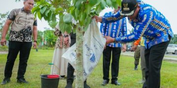 Pemkab Deli Serdang Mengganti Karangan Bunga HUT Ke-81 RI Dengan Menanam Pohon Alpukat