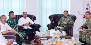 WALI KOTA TEBING TINGGI TERIMA KUNJUNGAN KERJA WAKA POSKO SATGAS PERCEPATAN REHABILITASI PASCA BENCANA