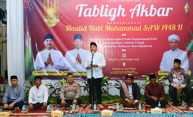 Peringati Maulid Nabi 1448 H, Wali Kota Tebing Tinggi Mohon Doa Dan Dukungan Seluruh Masyarakat Demi Kelancaran Pembangunan