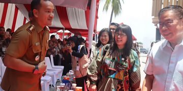 Wali Kota Iman Irdian Saragih Bersama Wamen Diktisaintek Prof. Stella Christie, Hadiri PKKMB ST Bhinneka Medan