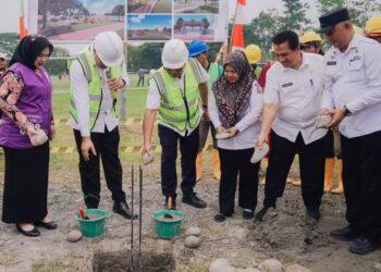 Alun-alun Pagar Merbau Dan Sibiru-biru Mulai Dibangun, Diharapkan Menjadi Sentral Ekonomi Baru