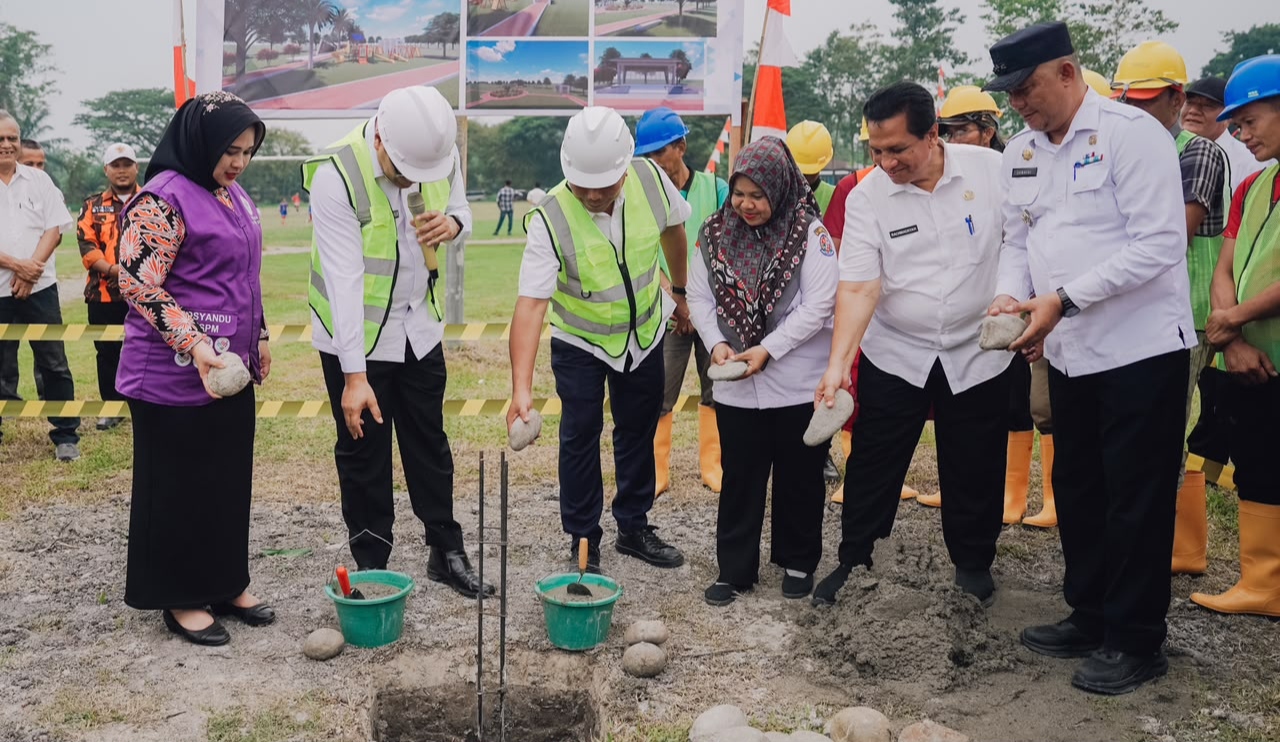 Alun-alun Pagar Merbau Dan Sibiru-biru Mulai Dibangun, Diharapkan Menjadi Sentral Ekonomi Baru - IMG 20260924 100620