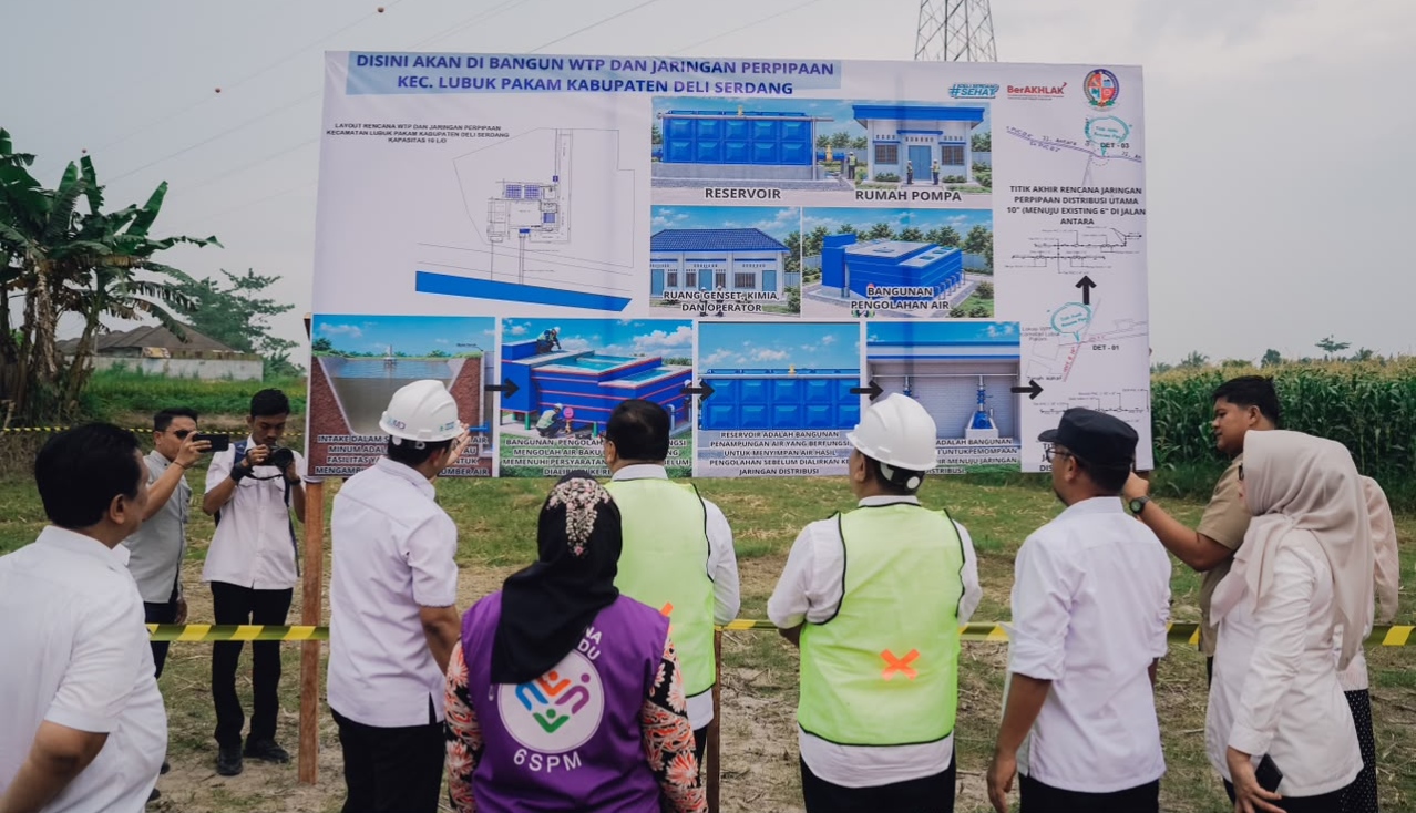 Atasi Kesulitan Air Bersih Warga Desa Tumpatan, Pemkab Deli Serdang Bangun WTP  - IMG 20260924 175545