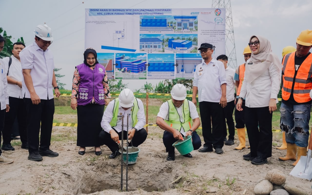 Atasi Kesulitan Air Bersih Warga Desa Tumpatan, Pemkab Deli Serdang Bangun WTP  - IMG 20260924 175620